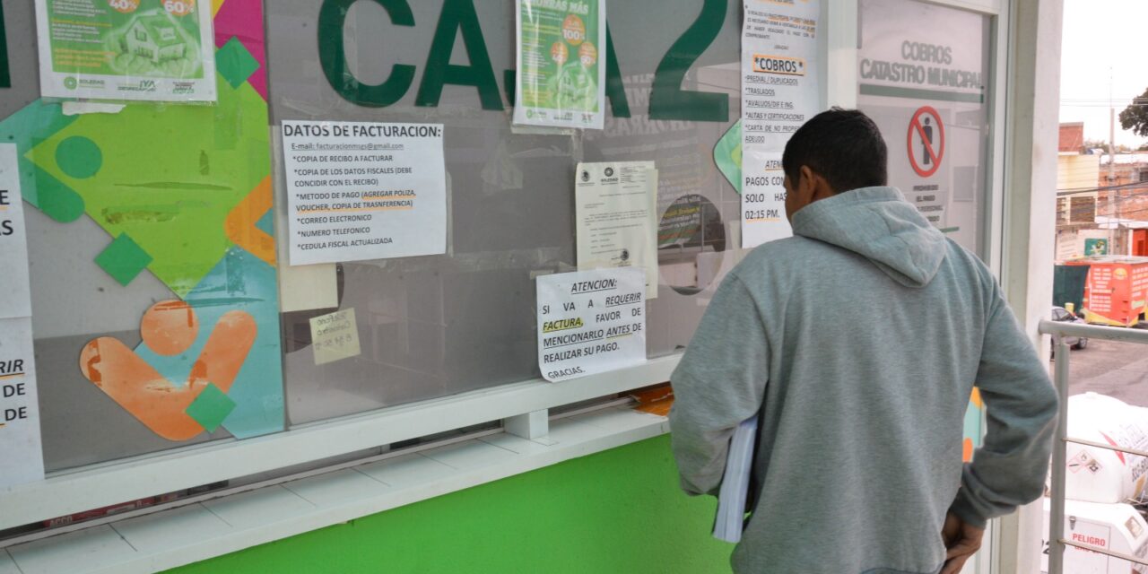 Cumple meta de recaudación programa de descuentos en recargos por predial: ayuntamiento soledense