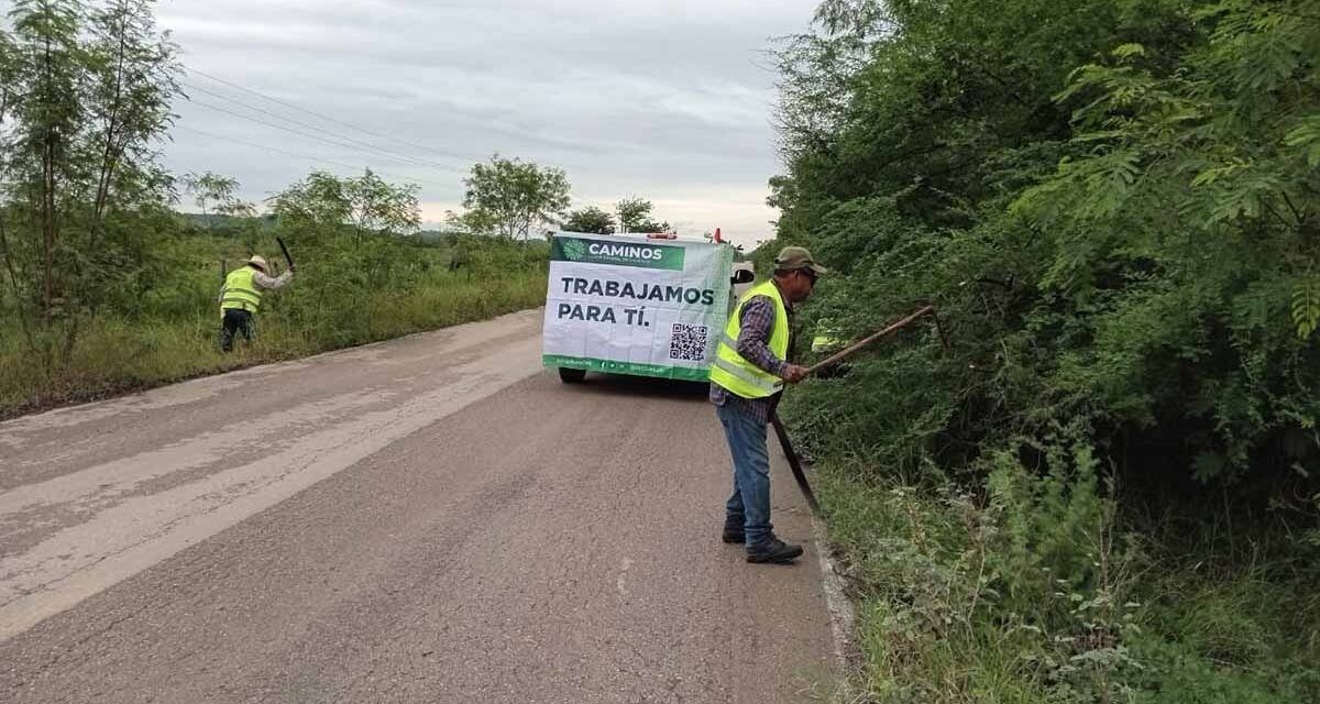 Gobierno atendió 160 kilómetros de caminos durante noviembre
