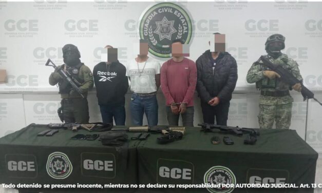 Guardia Civil Estatal y Ejército Mexicano detienen a presuntos integrantes de la delincuencia organizada