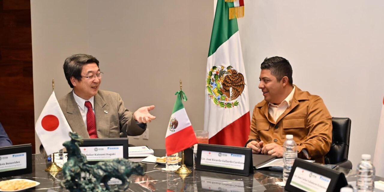 Ricardo Gallardo promueve más inversiones para SLP en el extranjero