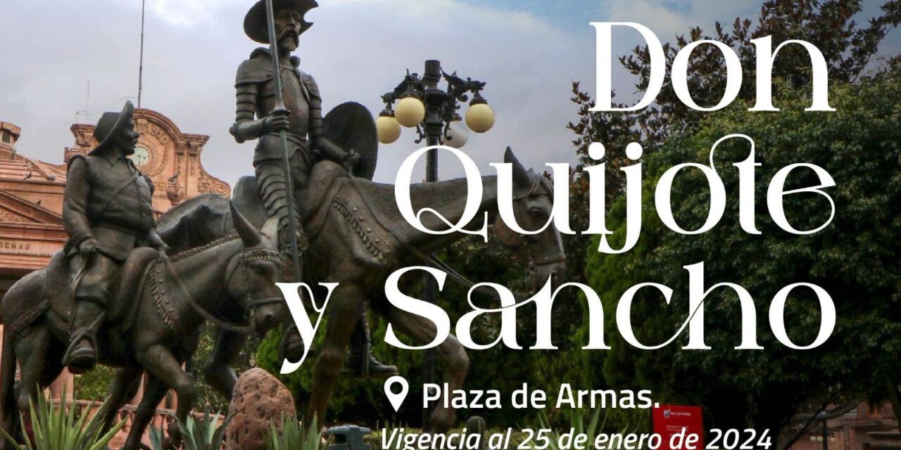 ¿Ya te tomaste la foto con El Quijote y Sancho?; se va obra de Joaquín Arias en Plaza de Armas