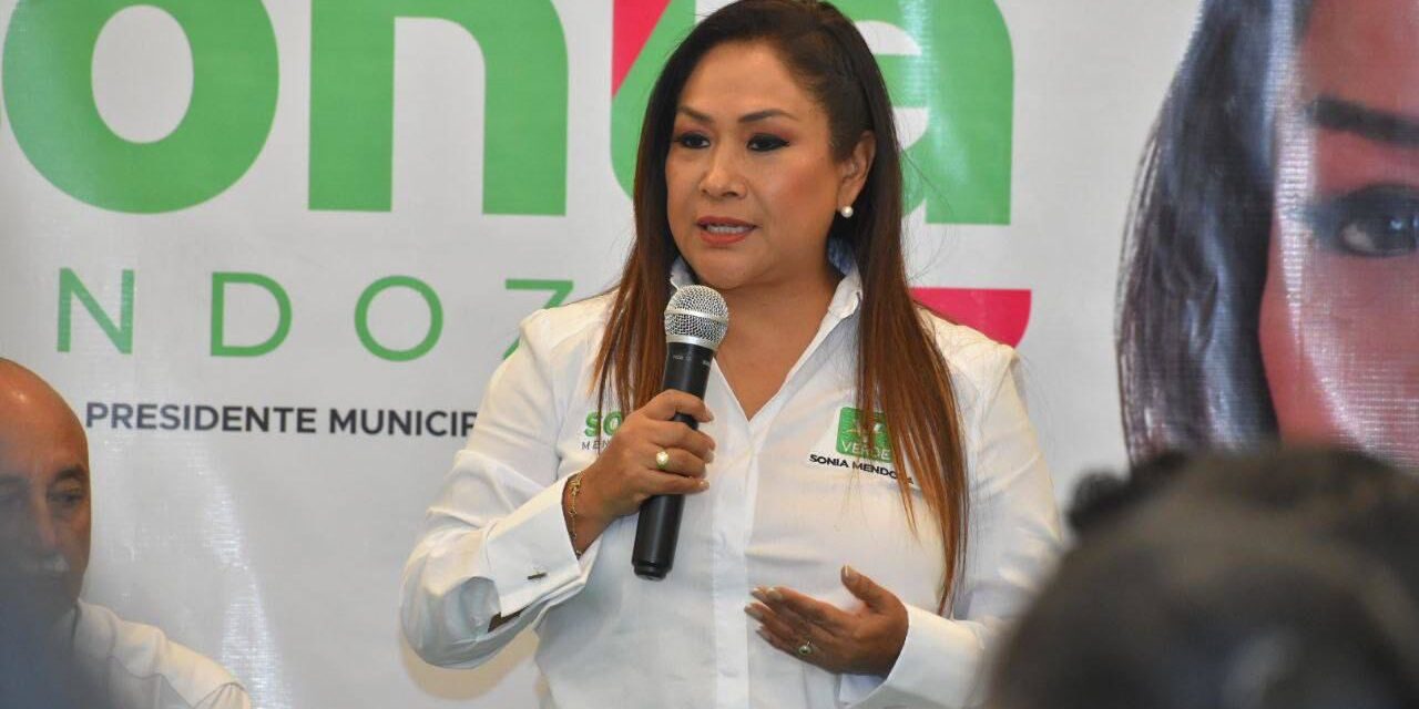 Sonia Mendoza hace un llamado a la unidad y al fortalecimiento del PVEM en San Luis Potosí.