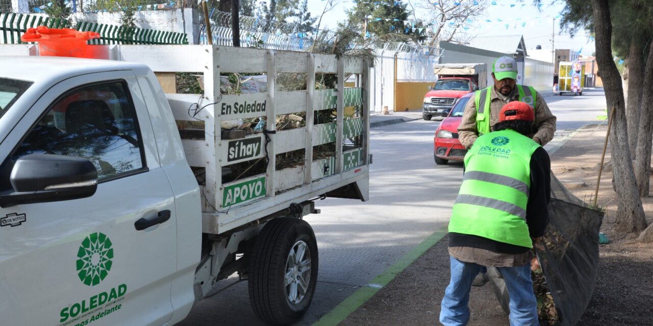 En Soledad, programa de limpieza en áreas verdes y recreativas acrecentó en enero
