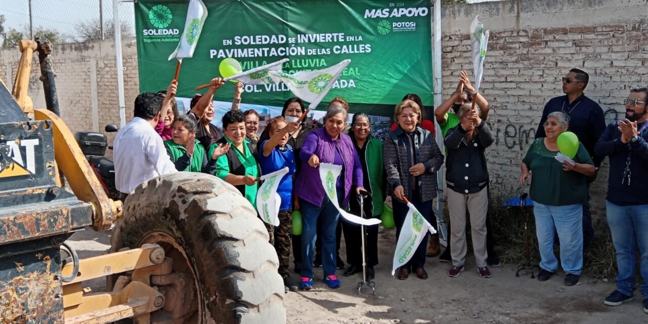 Vecinas de Villa Alborada en Soledad, agradecen más pavimentación de calles
