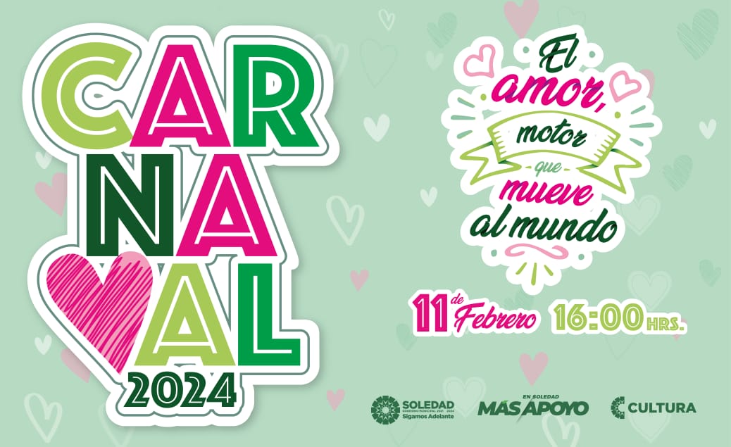 Con temática sobre el amor, carnaval recorrerá calles y avenidas de Soledad de GS