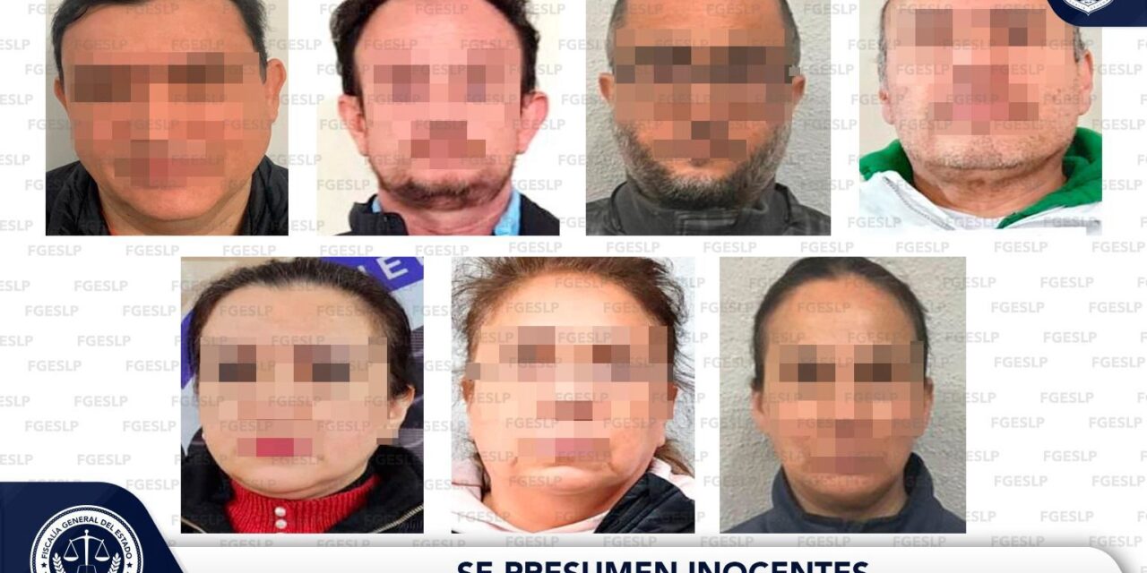 Vinculan a proceso y quedan en prisión 7 imputados por peculado y ejercicio abusivo en pensiones: FGESLP
