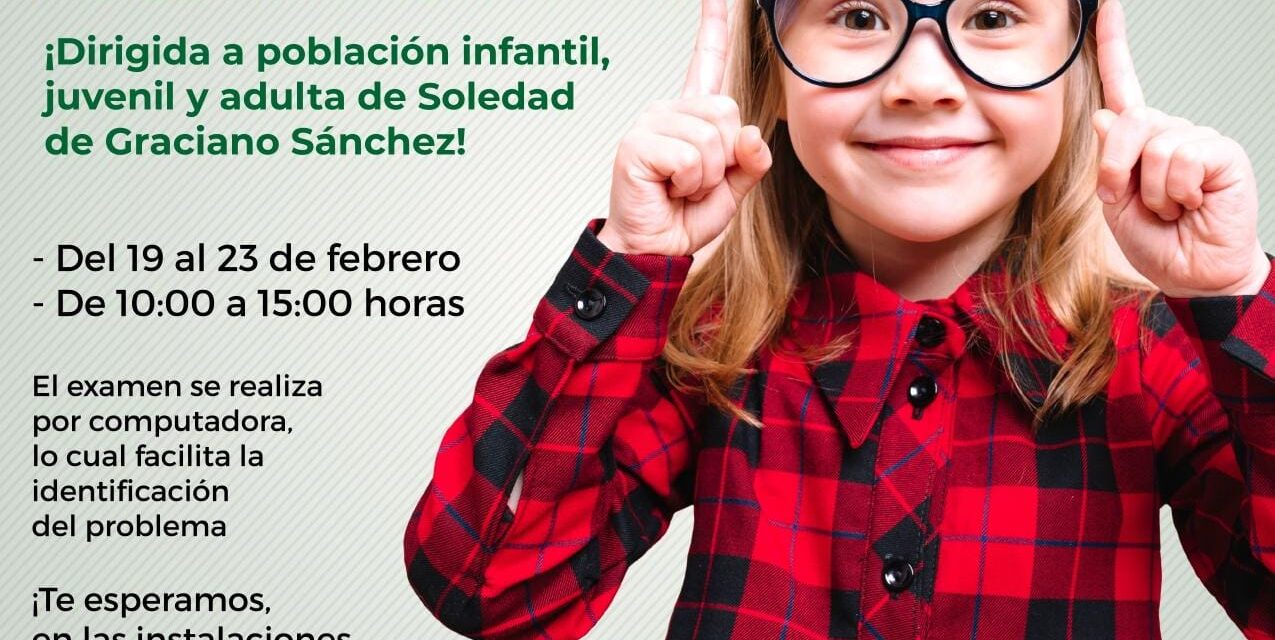 DIF municipal de Soledad brinda apoyo a la salud visual con entrega de lentes