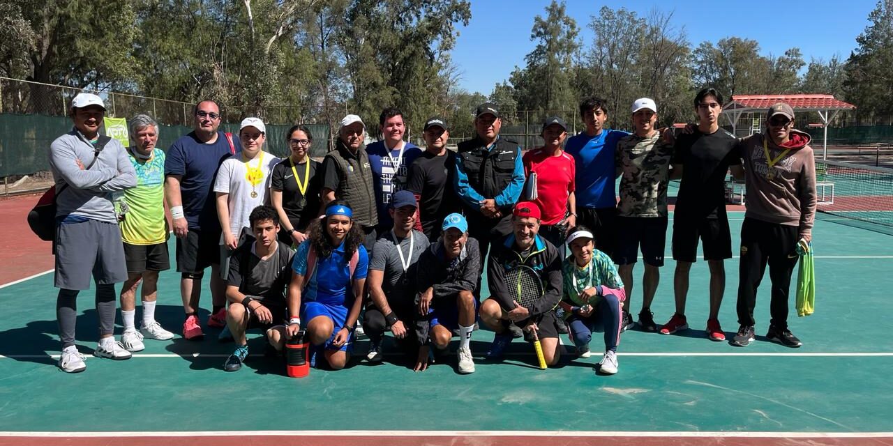 Un éxito Torneo de Tenis de la Amistad, en el parque Tangamanga I