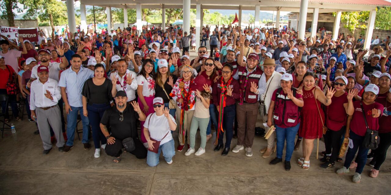 Huehuetlán y Aquismón reafirman su apoyo a Rita Rodríguez.