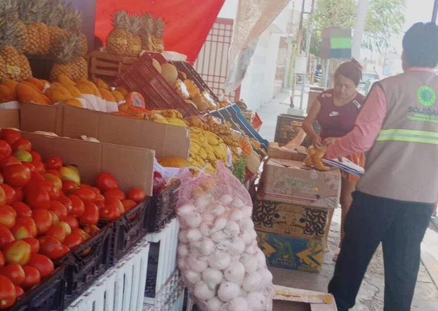 Comercio de Soledad supervisa condiciones de limpieza y orden en tianguis ambulantes