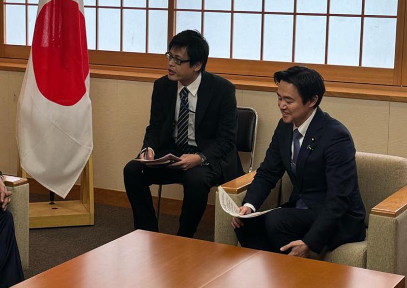 Titular del Ejecutivo se reúne con viceministro de relaciones exteriores de Japón
