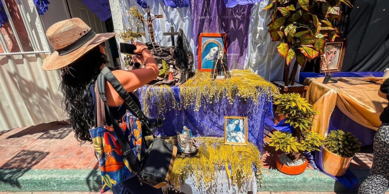 Unidad de Gestión del Centro Histórico del Ayuntamiento de SLP registra altares e imágenes religiosas del Callejón del Buche