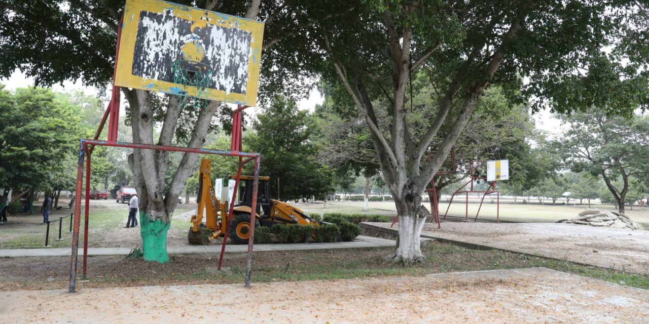 Arranca moderna unidad deportiva en Tampacán