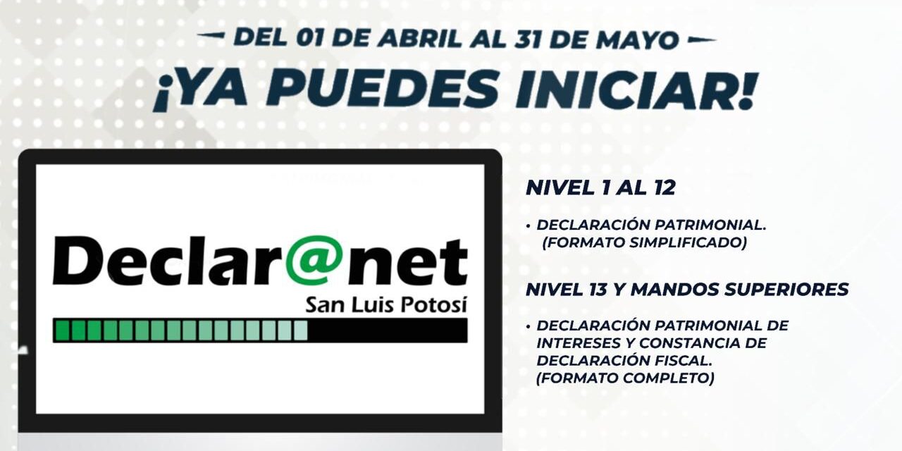 Arranca periodo de declaraciones patrimoniales