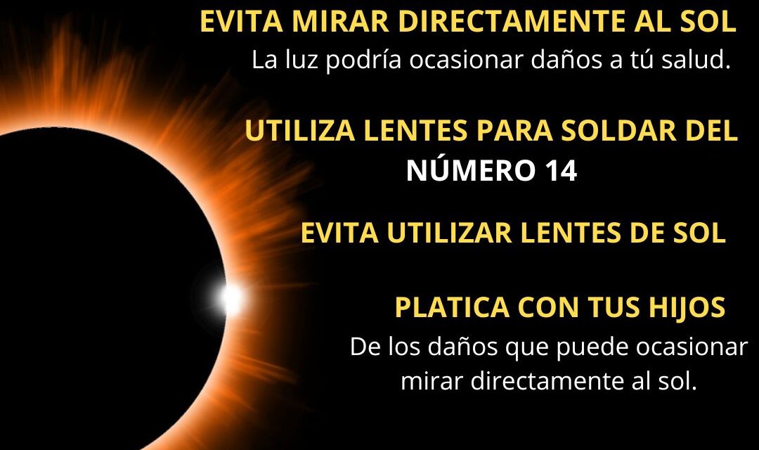 Piden extremar precauciones por eclipse solar