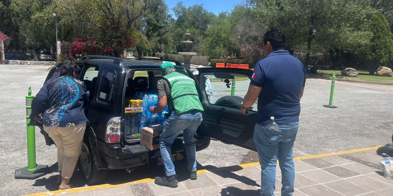 Gran respuesta de la población en donación de víveres para brigadistas