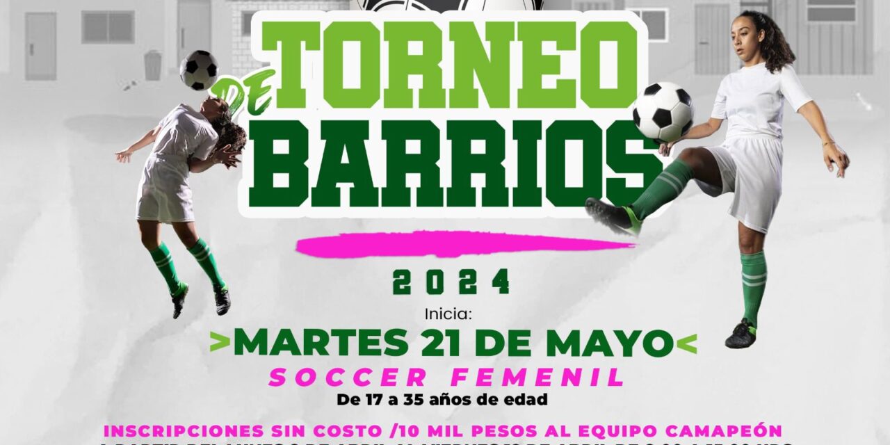 Vuelve el torneo de barrios 2024 del INPOJUVE