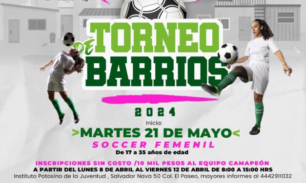 Vuelve el torneo de barrios 2024 del INPOJUVE