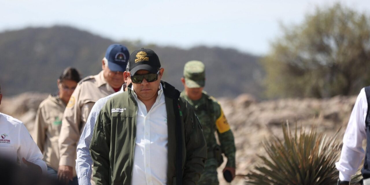 Supervisa gobernador sierra de San Miguelito tras incendios