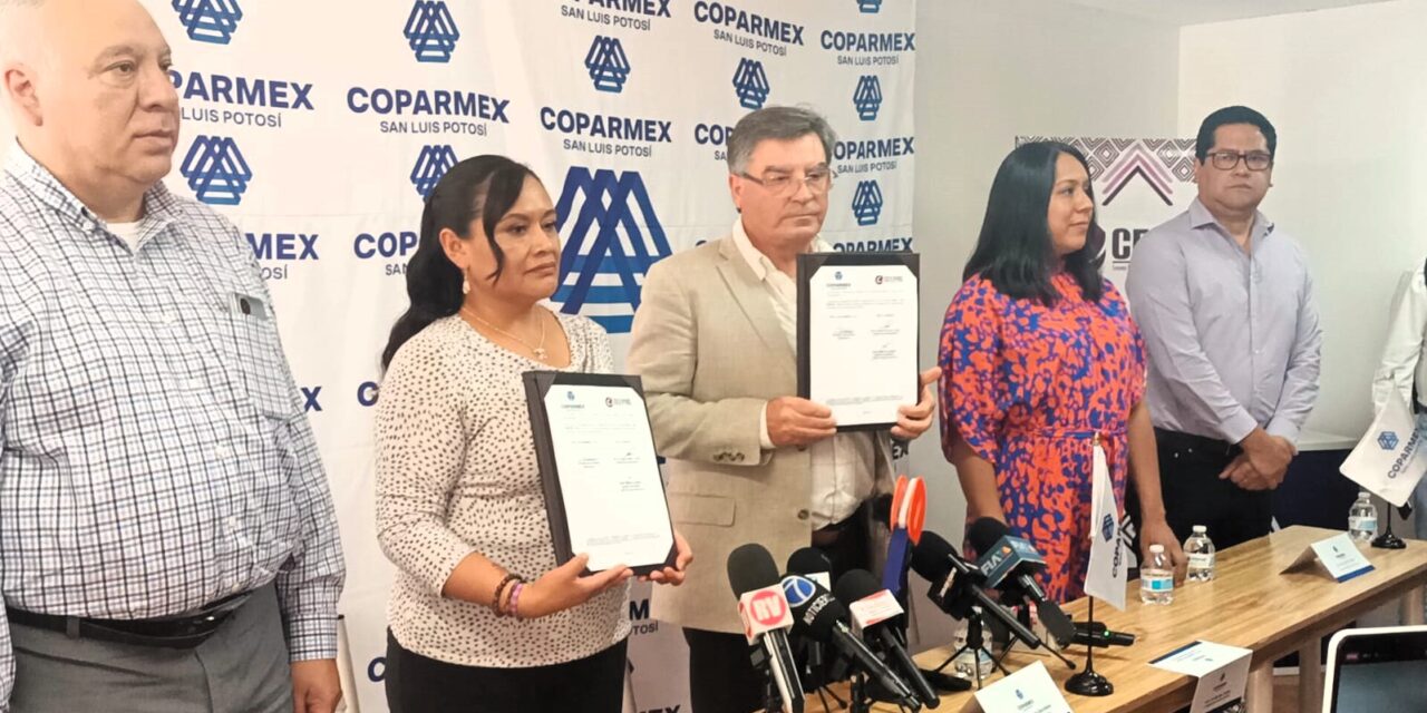 CEEPAC y COPARMEX firman convenio para Proceso Electoral 2024