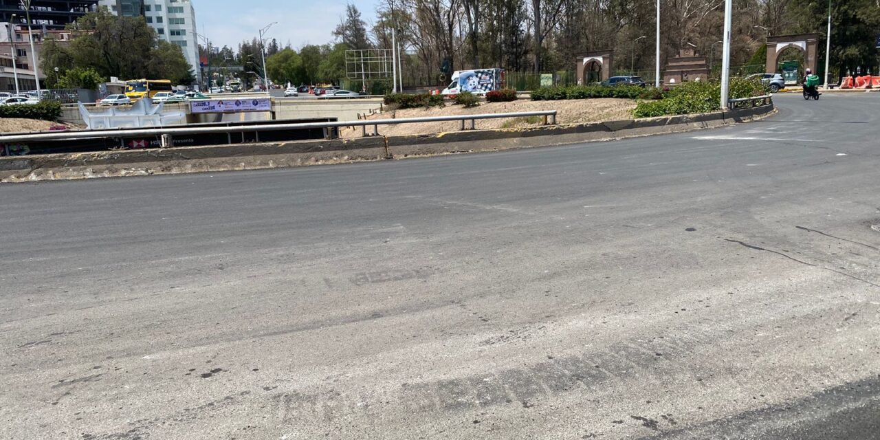 Se realiza rehabilitación vial en la Glorieta González Bocanegra