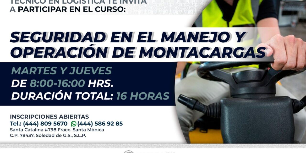 Ofrecen cursos de manejo de montacargas