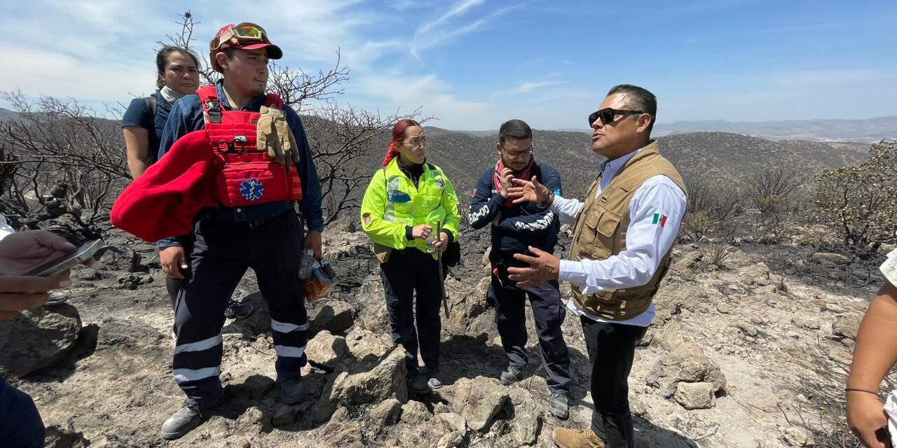Controlado incendio en sierra de San Miguelito