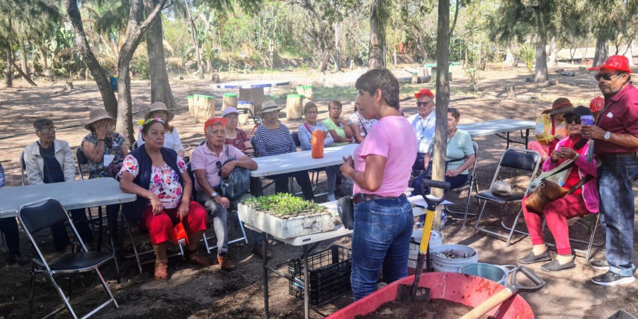 Adultas y adultos mayores reciben capacitación en temas ecológicos