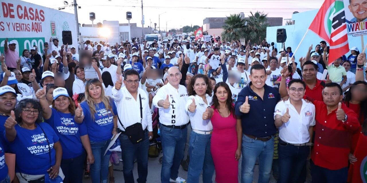 Llevará Galindo pavimentaciones y agua a colonias de la capital