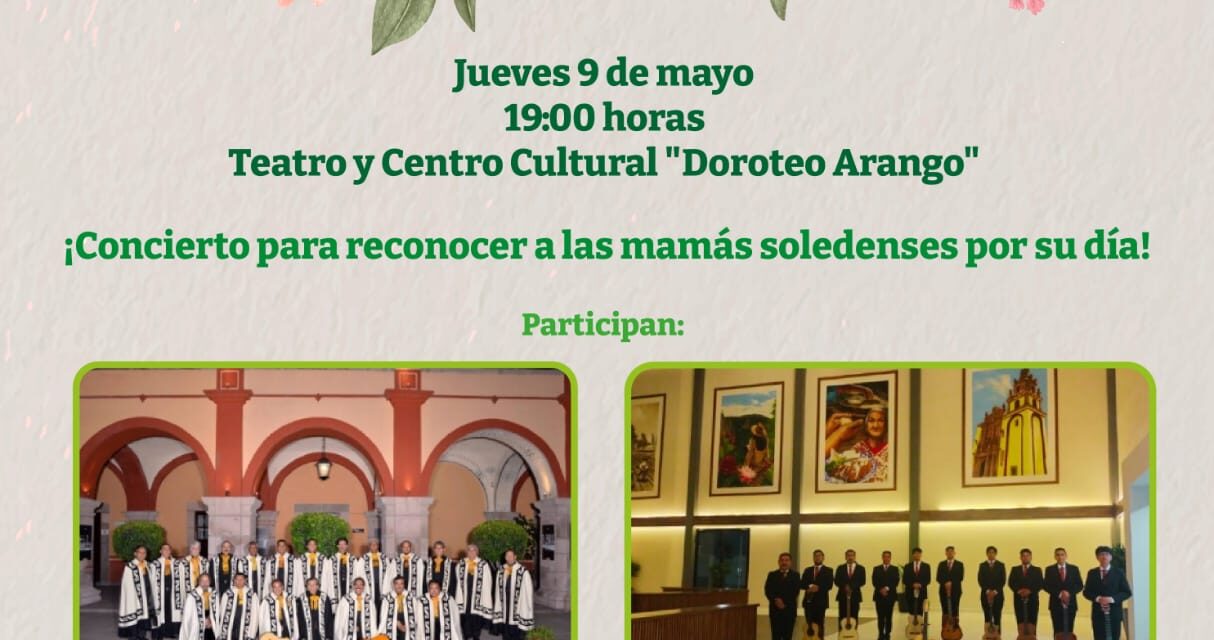 Soledad de GS celebrará a las mamás con espectacular concierto de rondallas