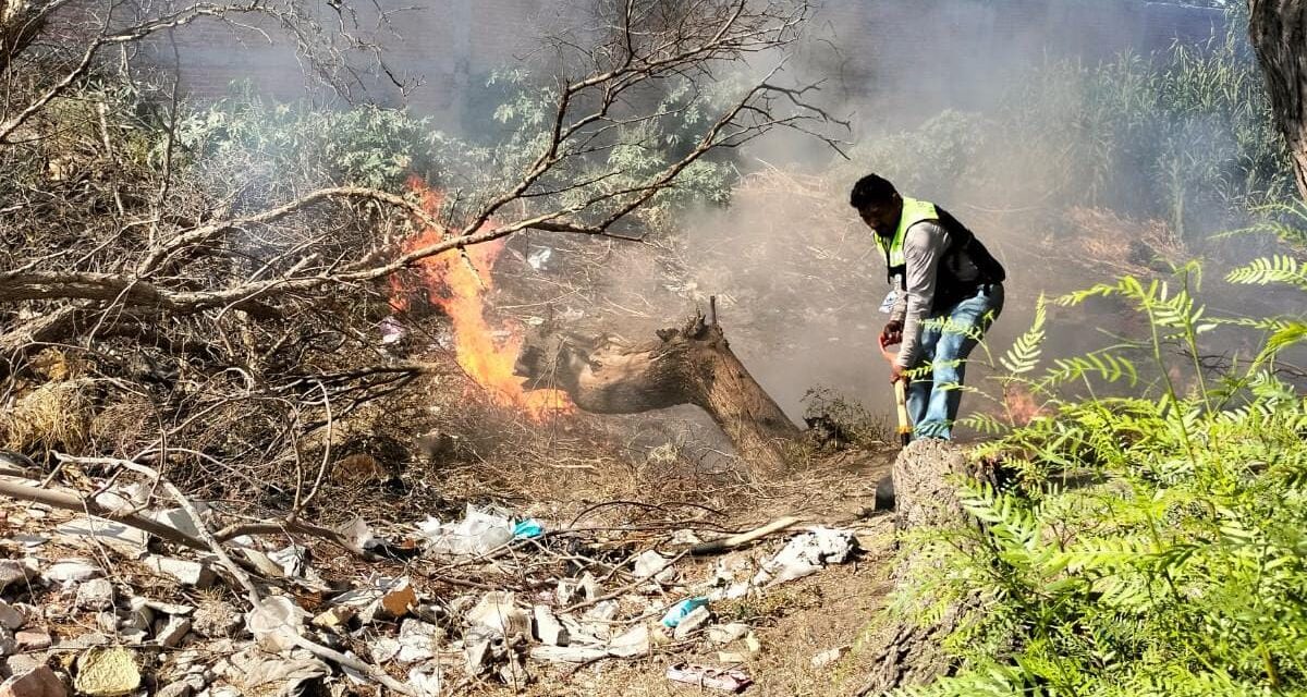 Gobierno de Soledad exhorta tomar medidas preventivas y evitar incendios en baldíos