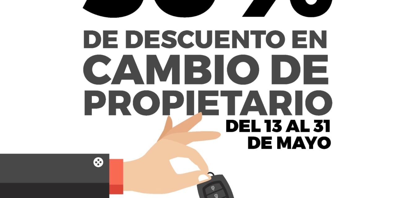 Anuncian campaña de descuentos en trámites vehiculares