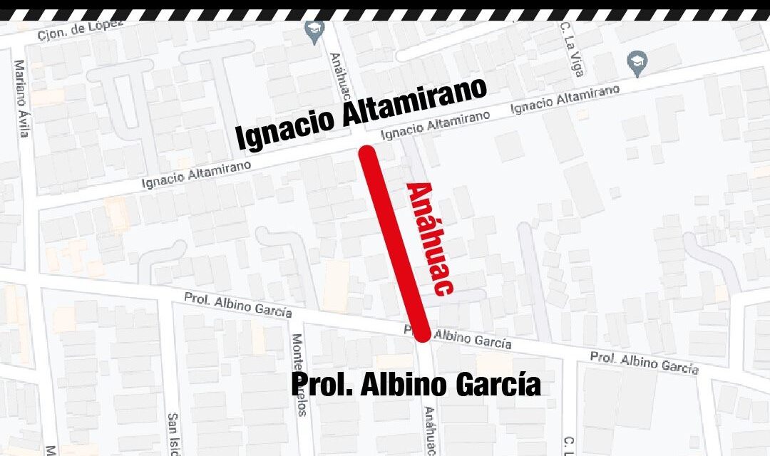 Por obras de rehabilitación será cerrada a la circulación la calle de Anáhuac
