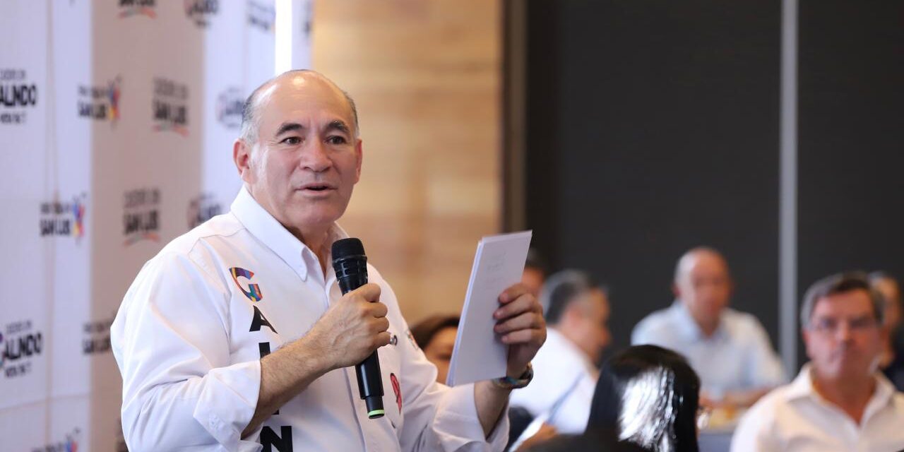 Empresarios de SLP cierran filas con Galindo; seguirán obras para aumentar la competitividad