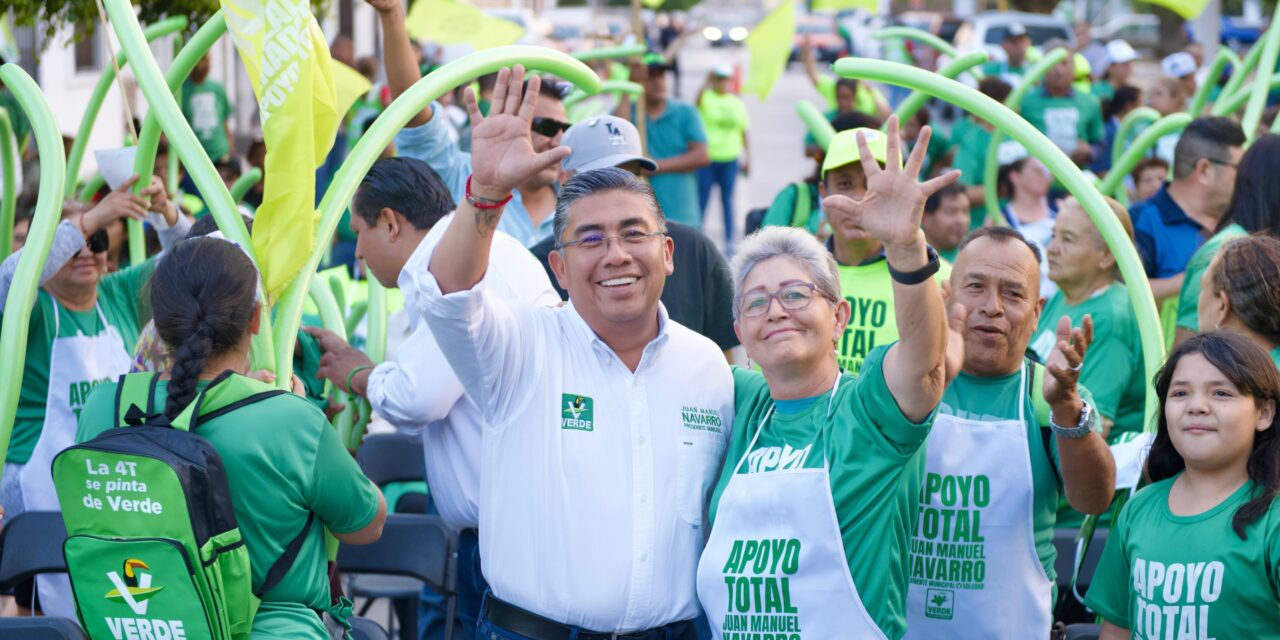 Juan Manuel Navarro realizó campaña cercana a los soledenses que lo llevarán al triunfo el 2 de junio