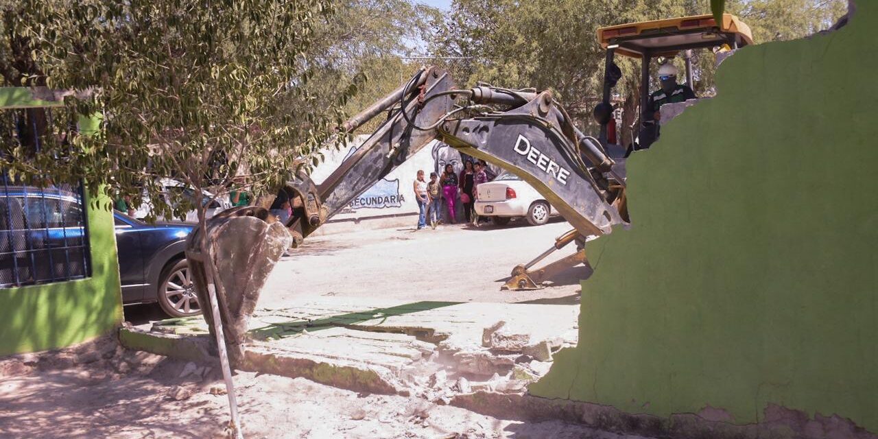 En Soledad inicia construcción de barda perimetral en kinder de Cándido Navarro