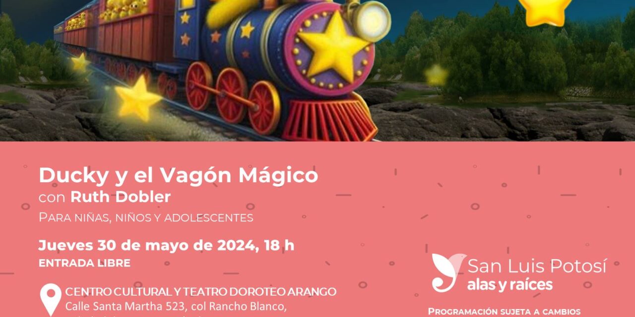 Obra teatral para niños “Ducky y el vagón mágico”, este jueves, en el Teatro Cultural de Soledad