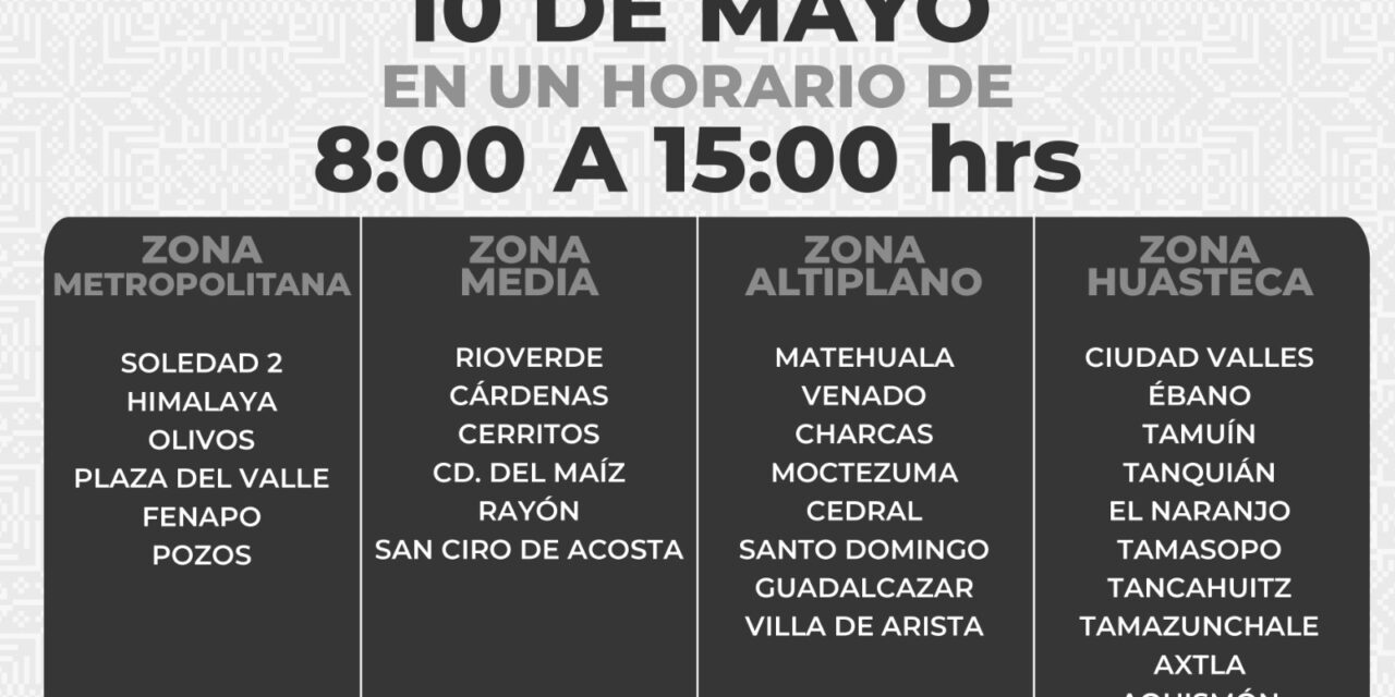 Brindarán atención oficinas estatales y recaudadoras este 10 de mayo