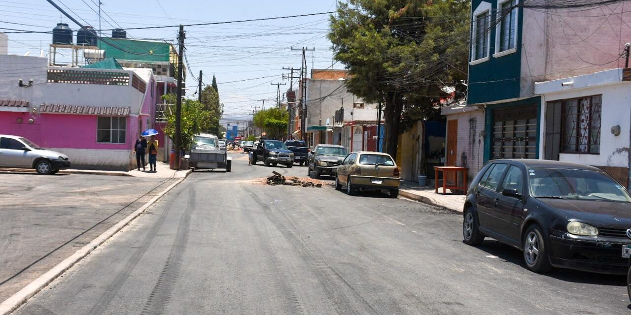 Avanzan significativamente obras de pavimentación en Soledad de Graciano Sánchez