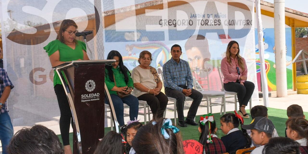 Inicia construcción de más obra educativa en Soledad, con apoyo interinstitucional