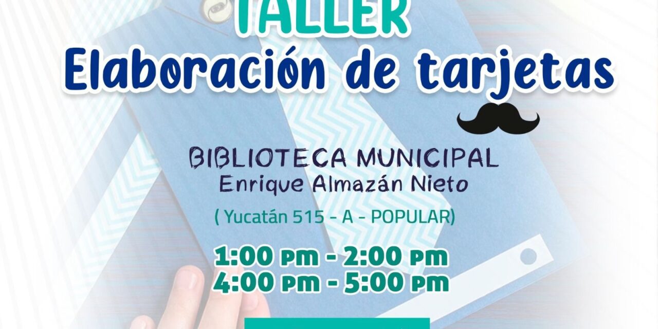 Ayuntamiento de SLP invita a los talleres del mes de junio en las bibliotecas municipales