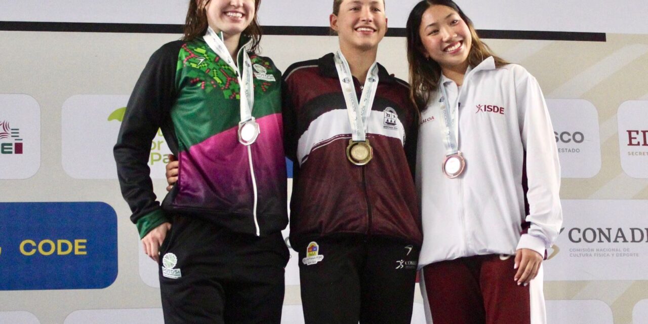 Con cuatro medallas inició la natación potosina en los Nacionales Conade