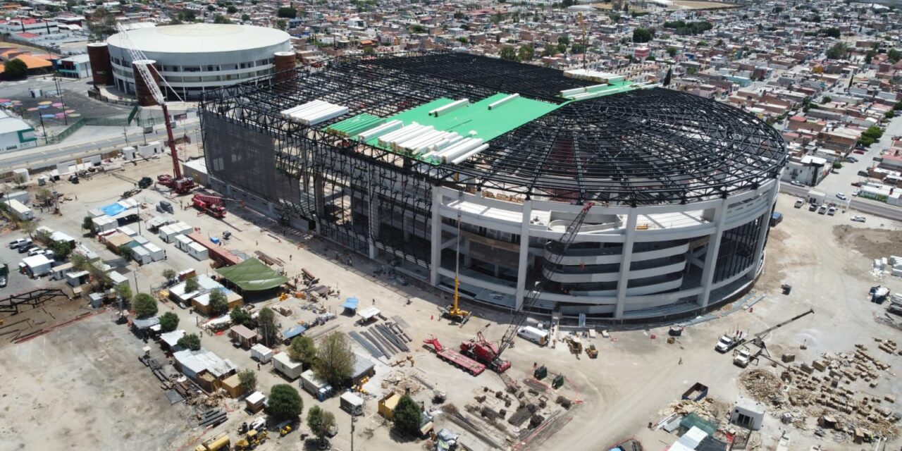 Avanza con más del 70 por ciento construcción de nueva Arena Potosí&nbsp;