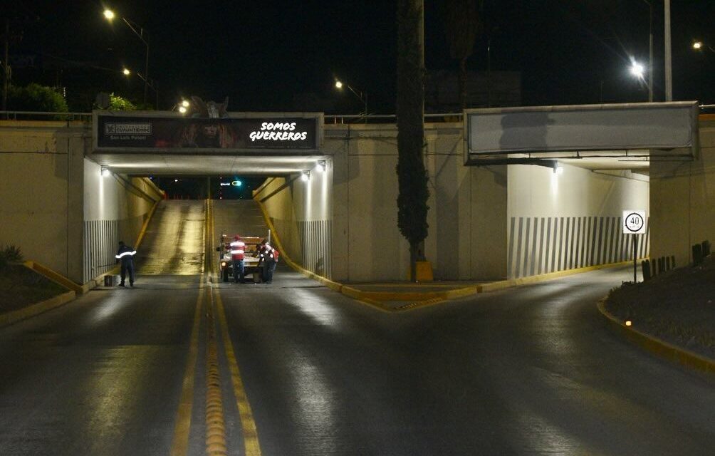 Gobierno de la Capital realiza acciones de remozamiento nocturno de calles y avenidas