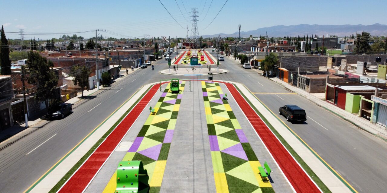 Transformación urbana en Soledad llega a la colonias Morelos y Santo Tomás, con parque lineal y pavimentaciones