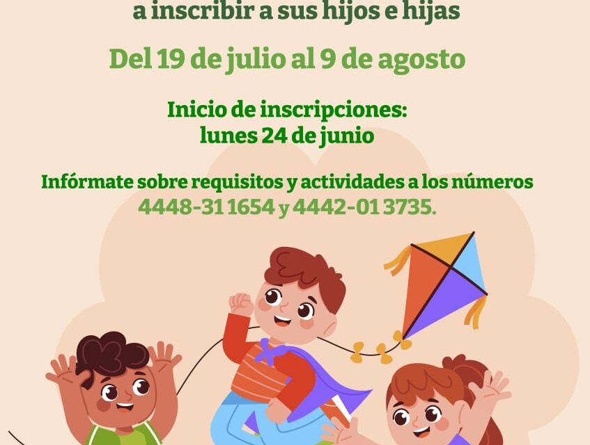 DIF municipal de Soledad invita a su campamento de verano 2024