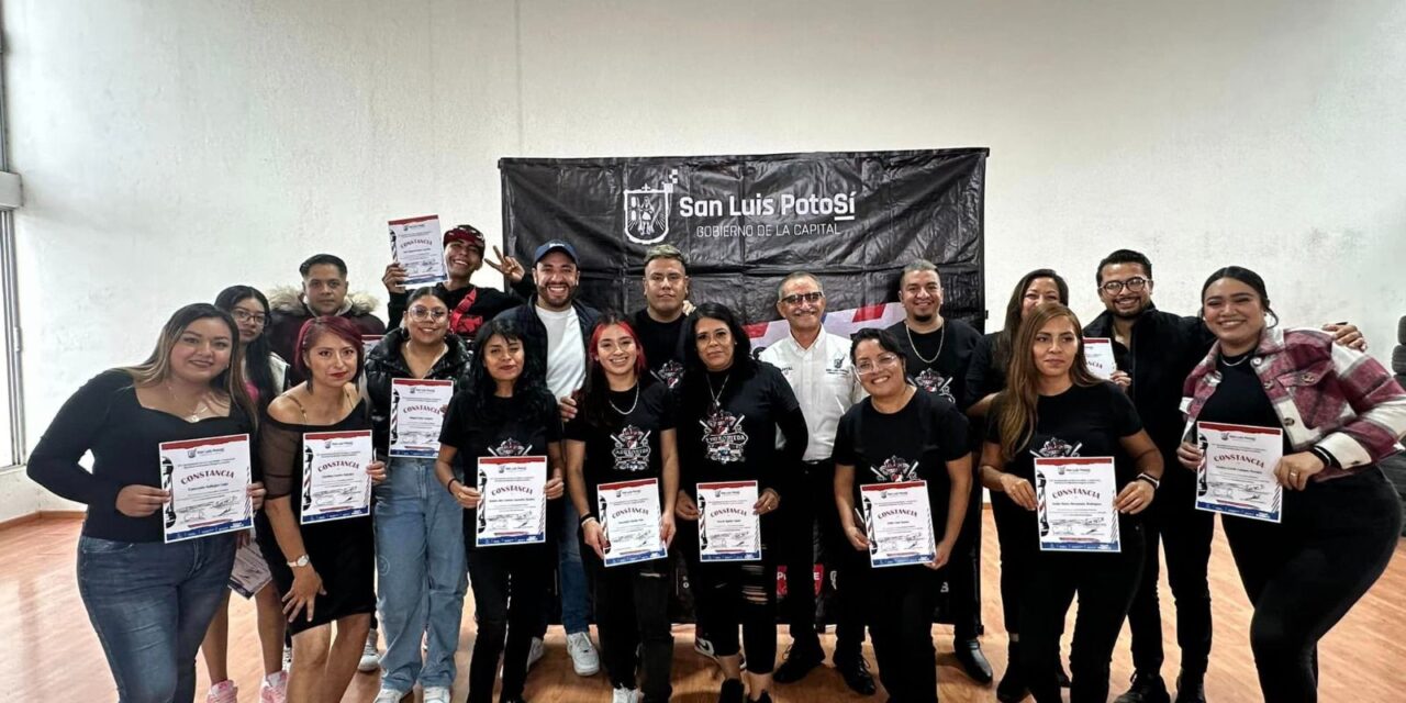 Ayuntamiento de SLP impulsa el emprendimiento entre jóvenes, con cursos de barbería