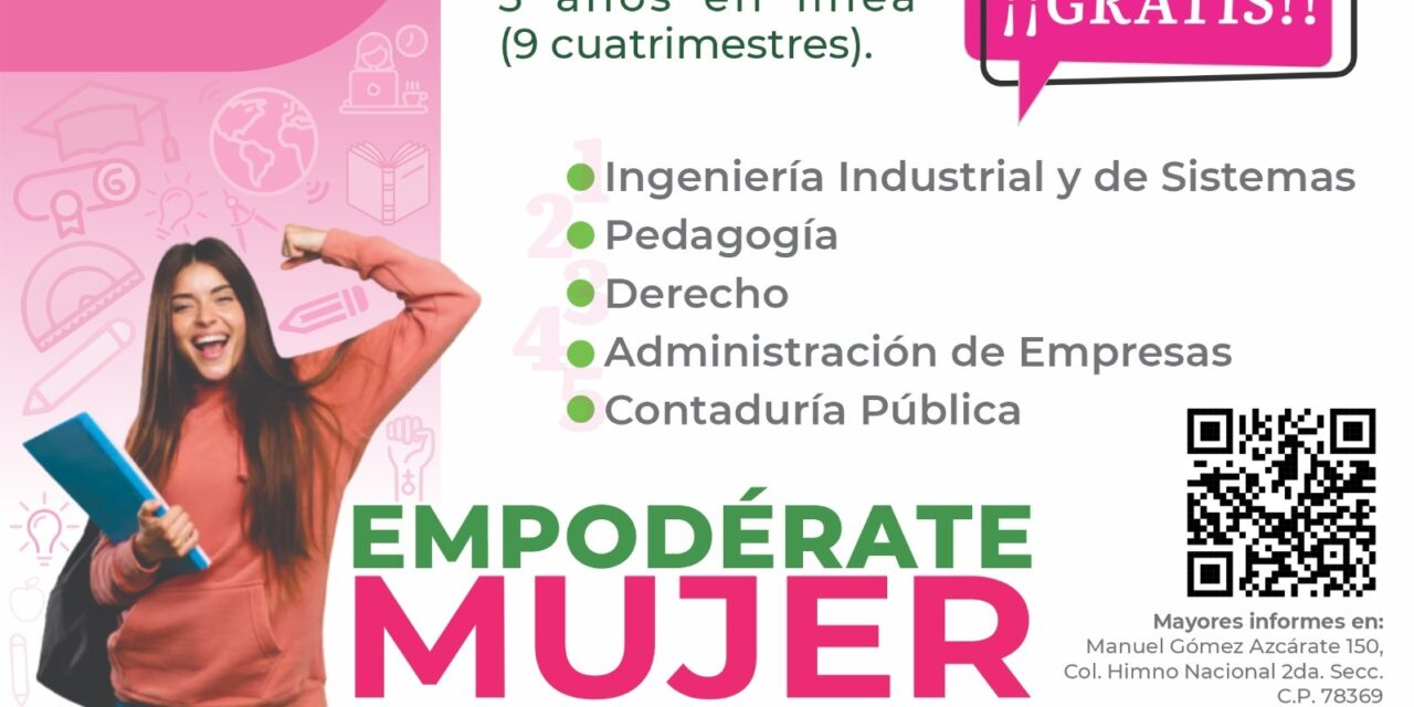 Gobierno del Estado ofrecerá becas de educación superior a potosinas