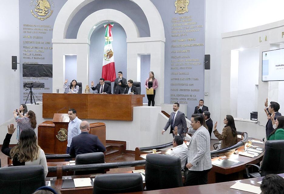 El pleno del Congreso del Estado, aprueba por mayoría, el decreto que erige el Municipio Libre de Villa de Pozos
