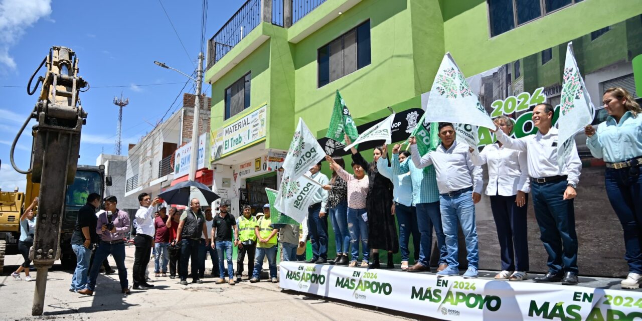 Ricardo Gallardo arranca moderna vialidad en Ciudad Fernández